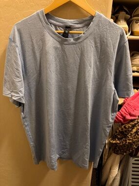 lululemon athletica Soft Jersey Men's Sky Blue Crew Neck Tee